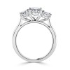 Platinum 3 stone 2.66ct Oval Diamond Engagement Ring - Macintyres of Edinburgh