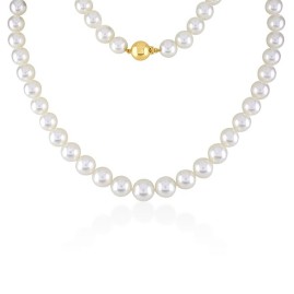 Graduated South Sea Pearl Necklace with Yellow Gold Clasp