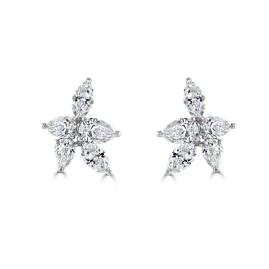 Pear & Marquise Diamond Earrings - Macintyres of Edinburgh