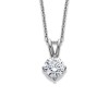 18ct White Gold Diamond Solitaire Pendant - 0.50cts H/SI1