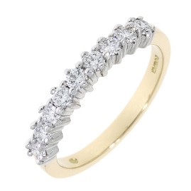 18ct Gold 9st Diamond Eternity Ring - 0.45ct