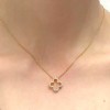 18ct Gold Quatrefoil Diamond Necklace - Macintyres of Edinburgh