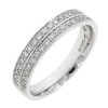 Platinum Two-row Diamond Band - 0.36ct