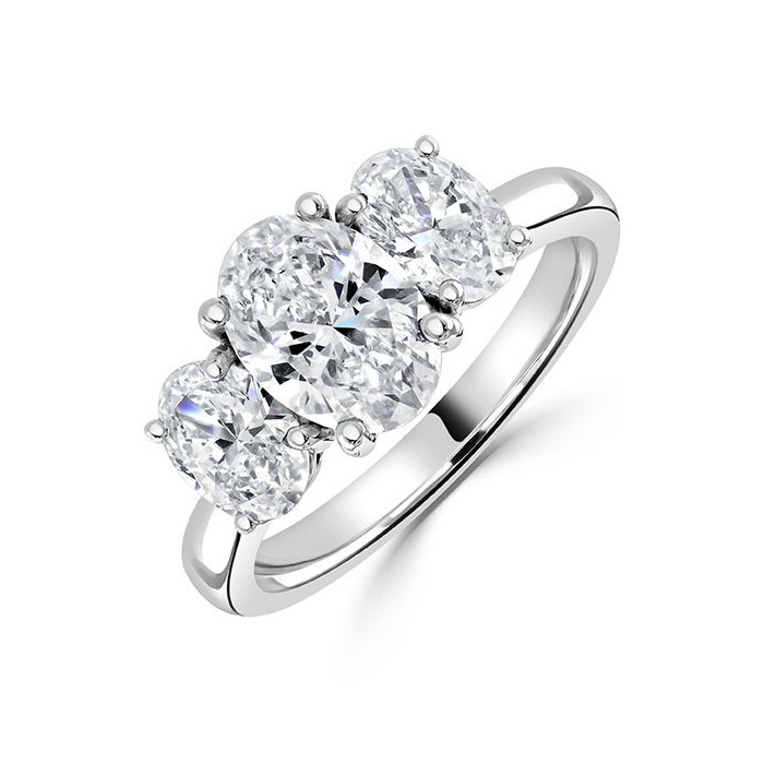 Burma Blue Sapphire and Diamond Three Stone Engagement Ring, Platinum –  Antique Ring Boutique