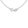 18ct White Gold 16 Inch Diamond Cut Curb Chain