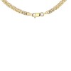 9ct Gold Mini Square Byzantine 18 Inch Chain