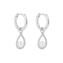 Diamonfire Zirconia Huggy Hoop Earrings with Detachable Drops