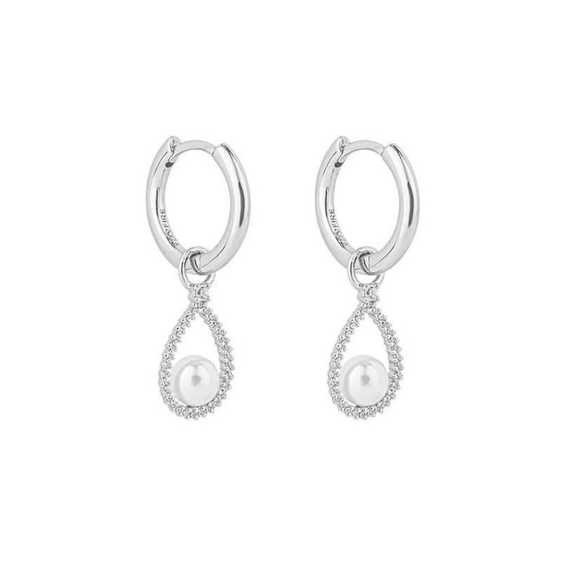 Diamonfire Zirconia Huggy Hoop Earrings with Detachable Drops