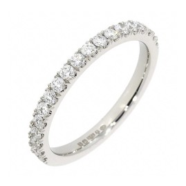 Platinum Diamond Set Wedding Band - 0.40ct