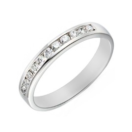 Platinum Channel Set 0.35ct Diamond Wedding Ring - Macintyres of Edinburgh