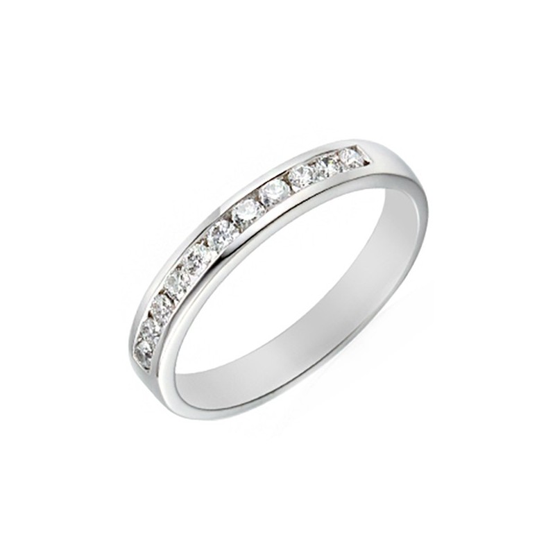 Platinum Channel Set 0.35ct Diamond Wedding Ring - Macintyres of Edinburgh