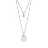 Diamonfire Double Chain Pearl & CZ Necklace - N4496