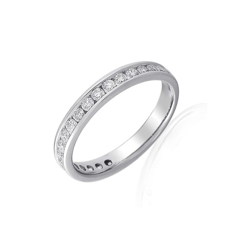 Platinum 0.25ct Diamond Eternity Band - Macintyres of Edinburgh