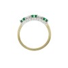 18ct Gold Diamond & Emerald Eternity Ring - E:0.58 D:0.40