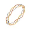 9ct Three Colour Gold Bangle