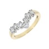 18ct Gold Diamond Wishbone Eternity Ring - 0.72ct