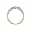 18ct Gold Diamond Wishbone Eternity Ring - 0.72ct