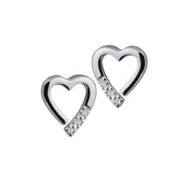 Hot Diamonds Silver Heart Earrings DE110 - Save 24% off RRP