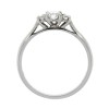 18ct Gold Oval & Round Diamond Ring - 0.30ct + 0.09ct D/VS2