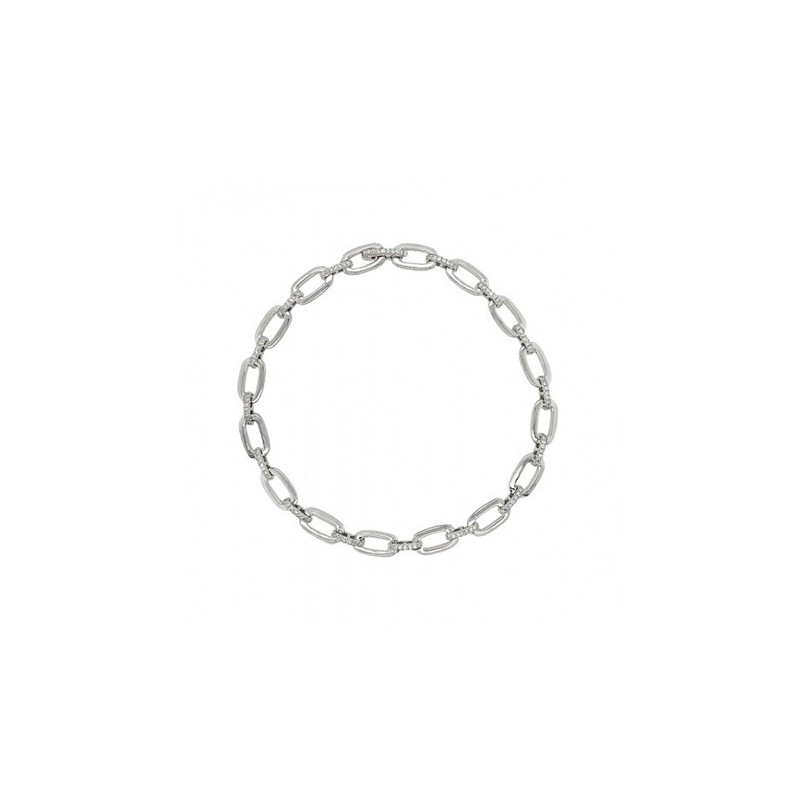 9ct White Gold Diamond Set Bracelet - 0.34cts