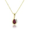 Ruby & Diamond Gold Necklace | Macintyres of Edinburgh