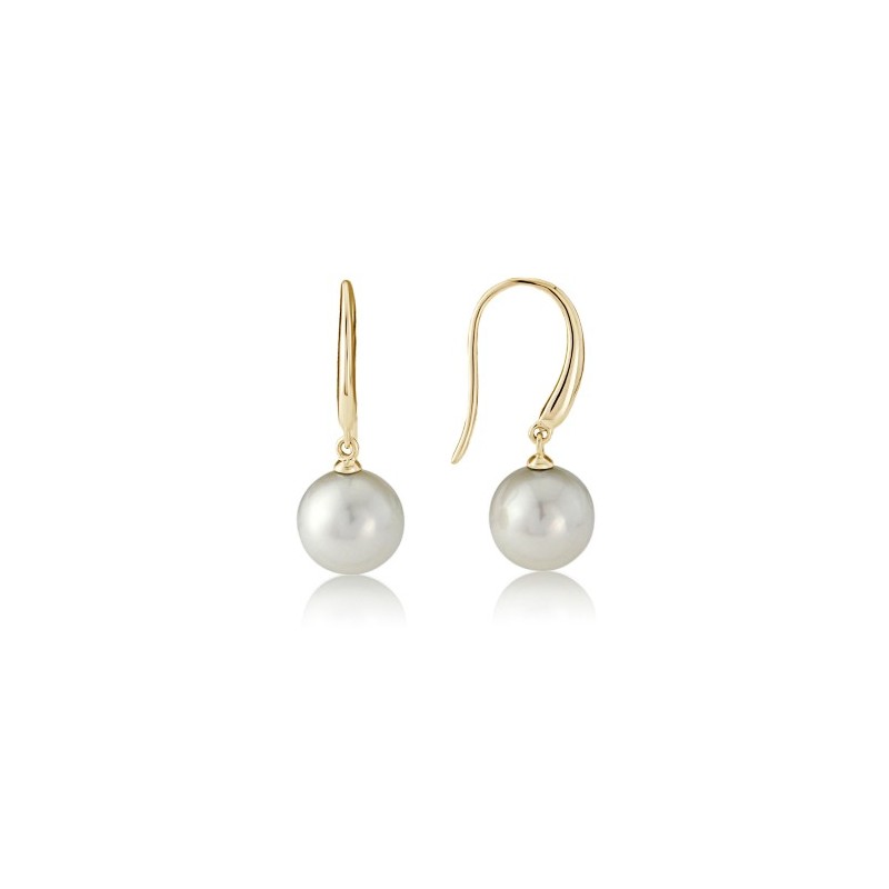 9ct Gold Cultured Pearl Drop Earrings