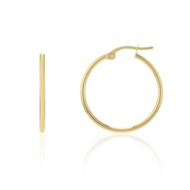 9ct Yellow Gold 20mm Hoop Earrings