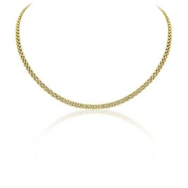 9ct Gold Three Row 18-inch Panther Necklace