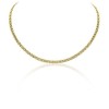 9ct Gold Three Row 18-inch Panther Necklace