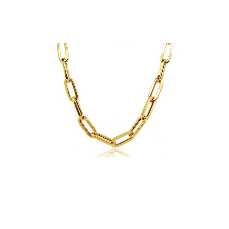 9ct Gold Paperclip Chain Necklace