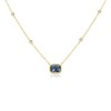 London Blue Topaz & Diamond Necklace - Macintyres of Edinburgh