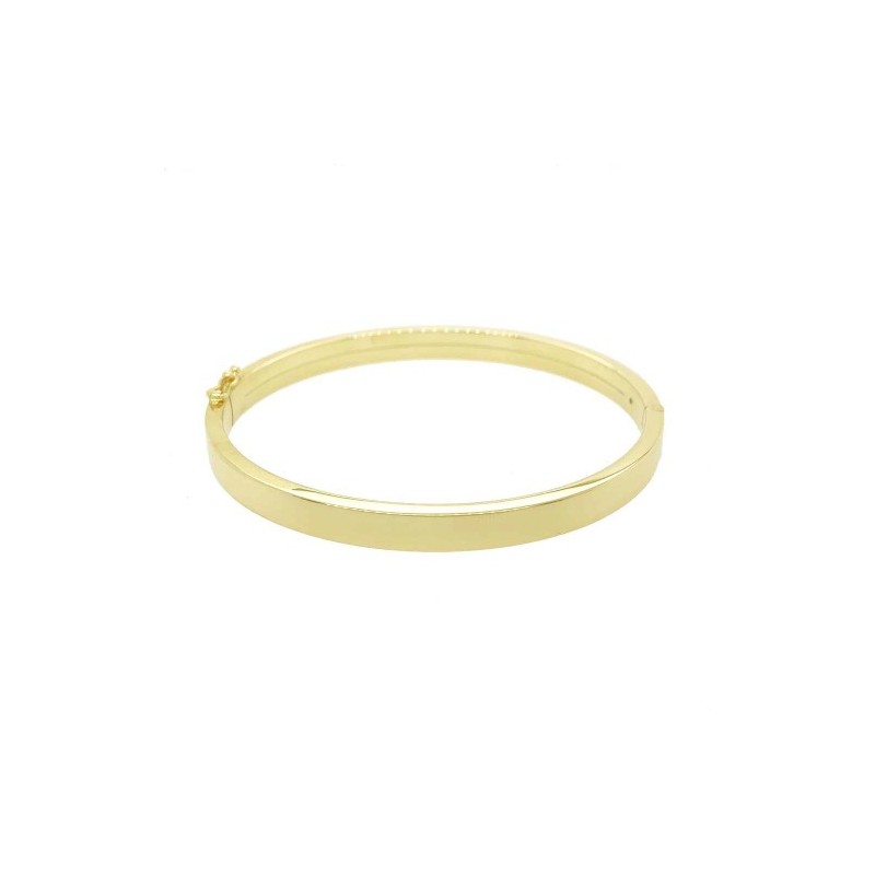 9ct Gold 6mm Flat Bangle