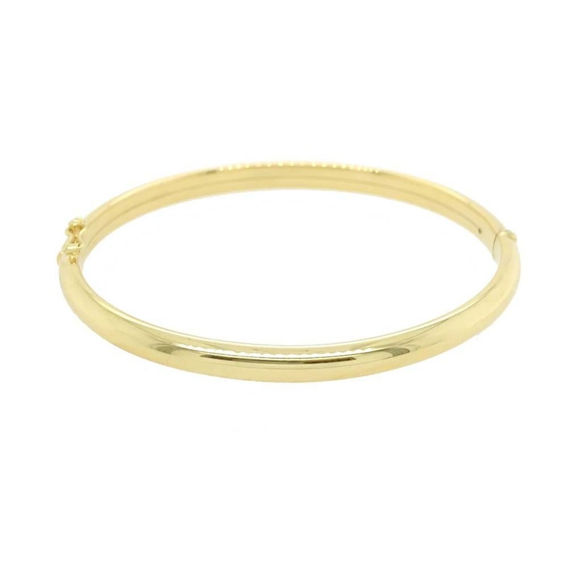 9ct Gold 5mm D--shaped Bangle