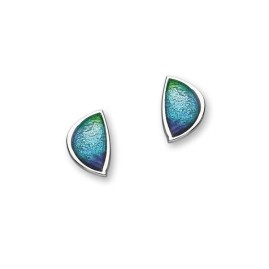 Ortak Haven Aqua Enamel Stud Earrings - EE477 Aq