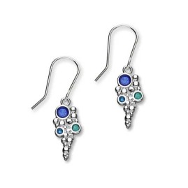 Ortak Drofn Enamel & Silver Drop Earrings - EE628