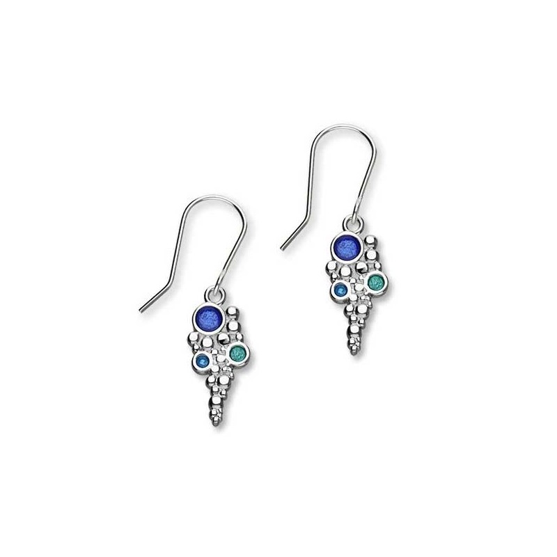 Ortak Drofn Enamel & Silver Drop Earrings - EE628