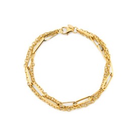 9ct Gold Three Strand Bracelet