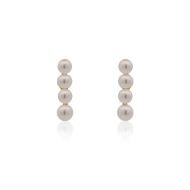 9ct Gold Stick Stud Cultured Pearl Earring