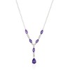 Amethyst & Diamond Necklace White Gold - Macintyres of Edinburgh