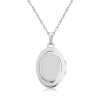 Sterling Silver Diamond Set Locket & Chain