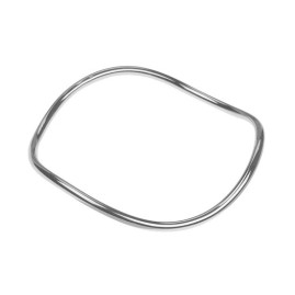 Tianguis Jackson Silver Plain Twist Pull Over Bangle - BT2214