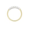 18ct Gold 7 Stone Diamond Eternity Ring - 0.44cts