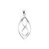 Tianguis Jackson Silver Marquise & Infinity Pendant & Chain