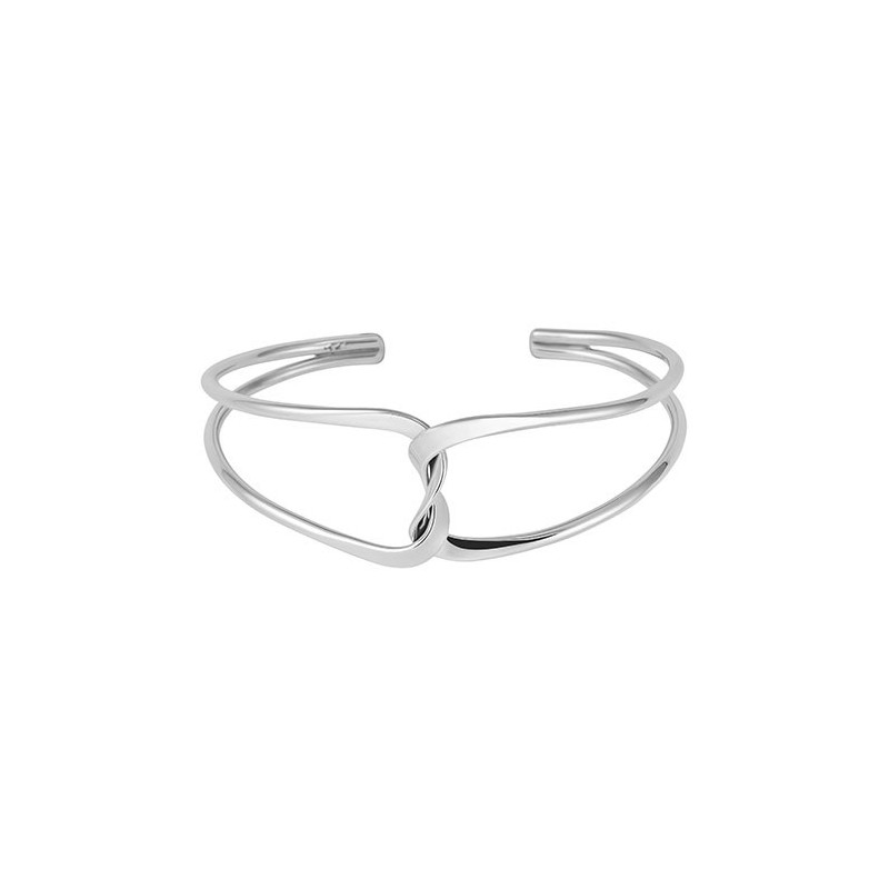 Tianguis Jackson Interlinked Silver Cuff Bangle