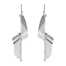 Tianguis Jackson Silver Twist Drop Earrings