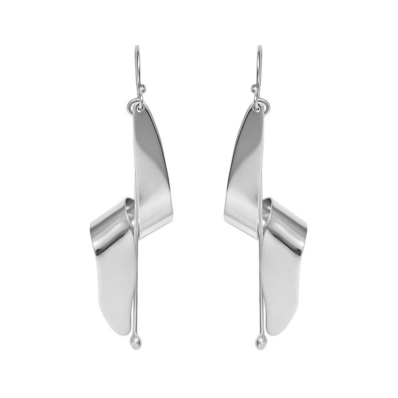 Tianguis Jackson Silver Twist Drop Earrings