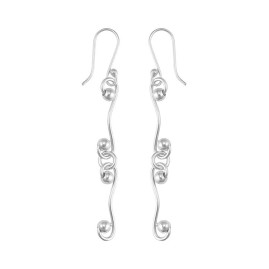 Tianguis Jackson Silver Ball & Wire Drop Earrings