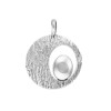 Tianguis Jackson Hammered & Polished Circle Pendant & Chain