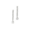 18ct White Gold Diamond Drop Earrings - 0.82