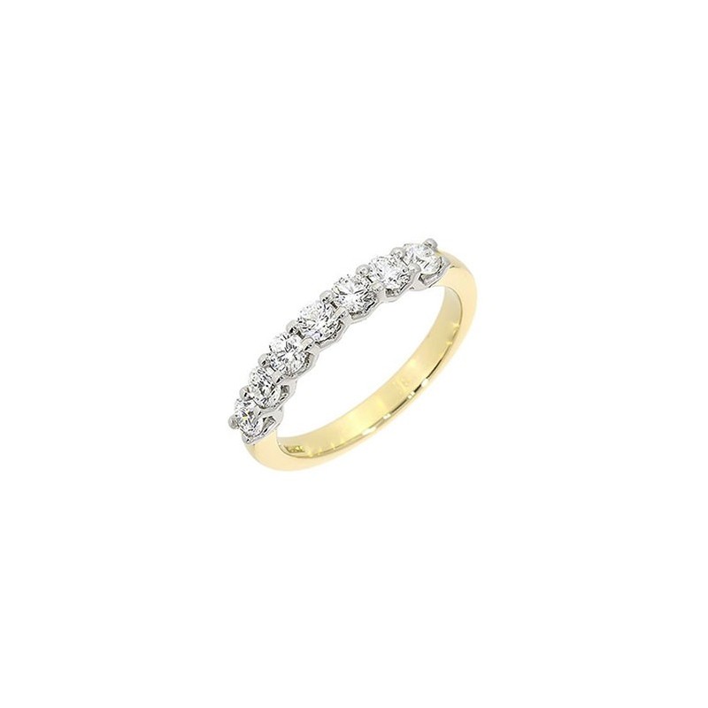 18ct Gold 7st Diamond Eternity Ring - 0.76ct